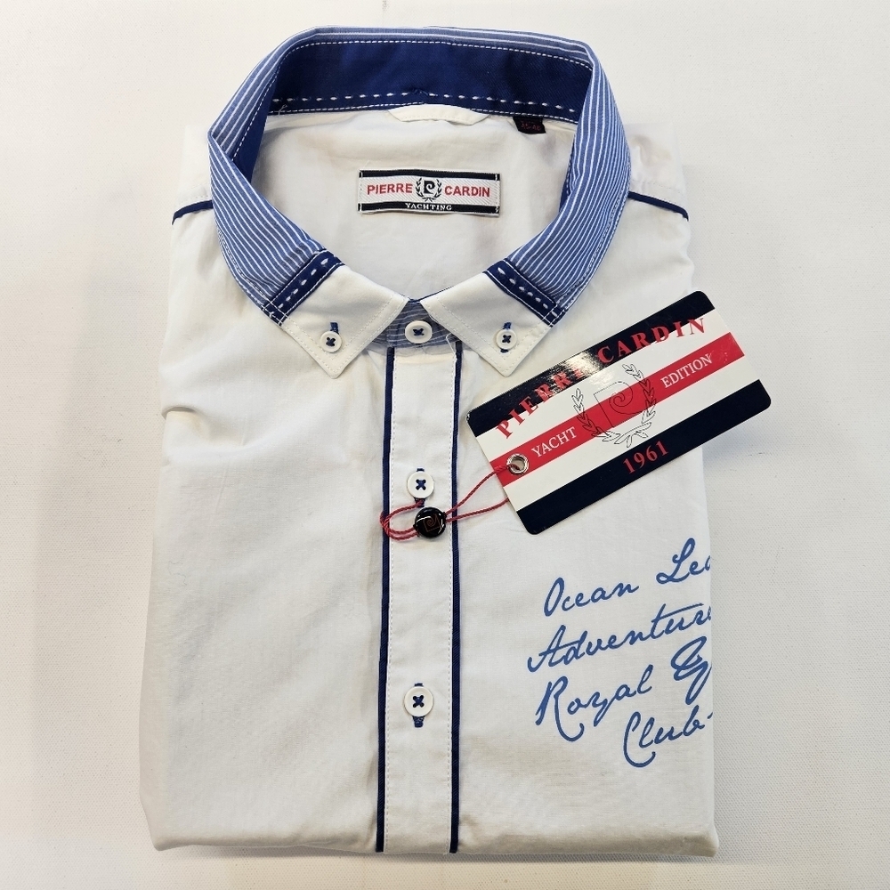 AUTHENTIC PIERRE CARDIN MEN'S YACHT EDITION SHIRT NWT 2XL XXLARGE RET $175
